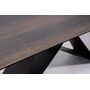 Стол обеденный SIGNAL WESTIN Ceramic эффект дерева/черный мат, 180-260/90
