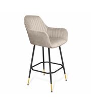 Стул барный Sheffilton SHT-ST38-1/S131 артикул СТ-537 лунный мрамор/черный муар/золото