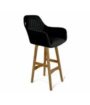 Стул барный Sheffilton SHT-ST38/S65 ночное затмение/светлый орех