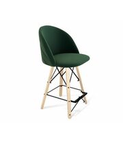 Стул полубарный SHT-ST35-2/S80-1 артикул СТ-389 лиственно-зеленый/прозрачный лак/черный