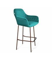 Стул барный Sheffilton SHT-ST38/S29 альпийский бирюзовый/медный металлик