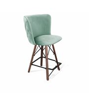 Стул полубарный Sheffilton SHT-ST36-3/S80-1 нежная мята/темный орех/черный