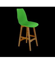 Стул полубарный Sheffilton SHT-ST29/S65-1 зеленый/светлый орех