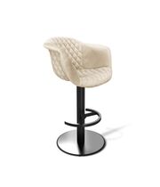 Стул барный Sheffilton SHT-ST31-С4/S137 кремовый/черный муар