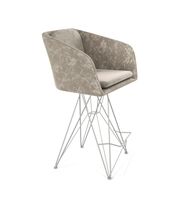 Стул полубарный Sheffilton SHT-ST43-1/S66-1 карамельный латте/хром лак