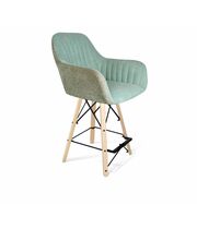 Стул полубарный Sheffilton SHT-ST38-3/S80-1 арт. СТ-645 вечерняя заря/прозрачный орех/черный муар