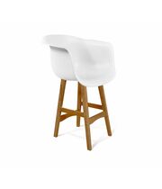 Стул полубарный Sheffilton SHT-ST31/S65-1 белый/светлый орех