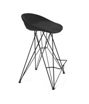 Стул полубарный Sheffilton SHT-ST19-SF1/S66-1 артикул СТ-82 черный/черный муар