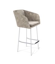 Стул барный Sheffilton SHT-ST43-1/S29 карамельный латте/хром лак