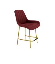 Стул полубарный Sheffilton SHT-ST37/S29P-1 рубиновое вино/золото