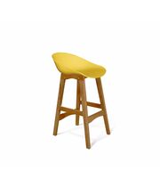 Стул полубарный Sheffilton SHT-ST19/S65-1 артикул СТ-333 желтый/светлый орех