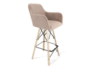 Стул барный Sheffilton SHT-ST38-1/S80 латте/п..