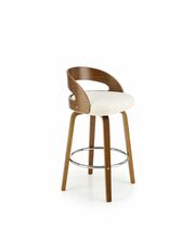 Стул барный HALMAR H110 кремовый/ореховый