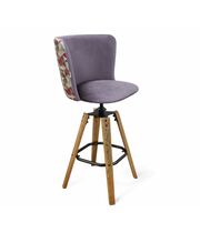 Стул барный Sheffilton SHT-ST36-4/S93 сумеречная орхидея/браш.корич./черн.муар