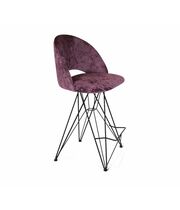 Стул полубарный Sheffilton SHT-ST34/S66-1 вишневый джем/черный муар