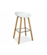 Стул барный SIGNAL STING белый/дуб