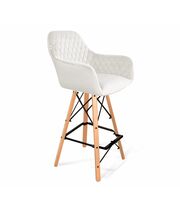 Стул барный Sheffilton SHT-ST38/S80 зефирный/прозрачный лак/черный