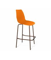 Стул барный Sheffilton SHT-ST29/S29 артикул СТ-340 оранжевый RAL2003/медный металлик