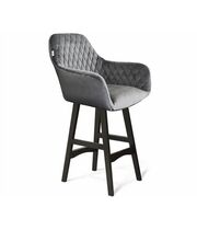 Стул полубарный Sheffilton SHT-ST38/S65-1 угольно-серый/венге