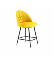 Стул полубарный Sheffilton SHT-ST35-1/S131-1 артикул СТ-649 имперский желтый/черный муар