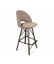 Стул барный Sheffilton SHT-ST34-1/S80 латте/тёмный орех/чёрный