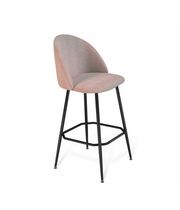 Стул барный Sheffilton SHT-ST35/S131 артикул СТ-560 розовый десерт/черный муар