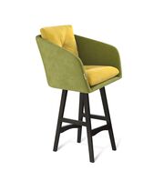 Стул полубарный Sheffilton SHT-ST43-2/S65-1 фисташковый десерт/венге