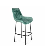 Стул барный Sheffilton SHT-ST37/S29 артикул СТ-585 зеленый чай/черный муар