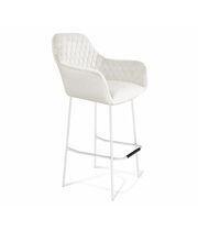 Стул барный Sheffilton SHT-ST38/S29 зефирный/белый муар