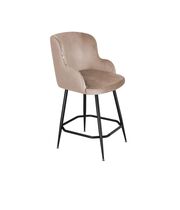 Стул полубарный Sheffilton SHT-ST33/S148-1 латте/черный муар