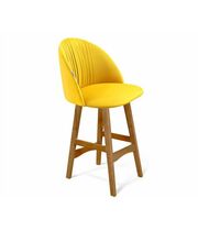 Стул полубарный Sheffilton SHT-ST35-1/S65-1 имперский жёлтый/светлый орех