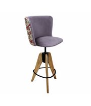 Стул барный Sheffilton SHT-ST36-4/S92 сумеречная орхидея/браш.корич./черн.муар