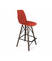Стул барный Sheffilton SHT-ST29/S80 красный RAL3020/темный орех/черный муар