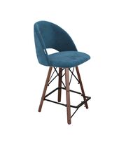 Стул полубарный Sheffilton SHT-ST34/S80-1 тихий океан/темный орех/черный