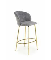 Стул барный HALMAR H116 серый/золотой