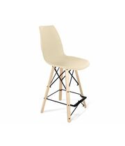 Стул полубарный Sheffilton SHT-ST29/S80-1 бежевый/прозрачный лак/черный