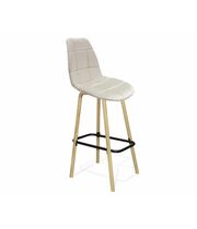 Стул барный Sheffilton SHT-ST29-C/S94 артикул СТ-500 жемчужный/прозрачный лак/черный