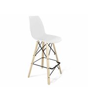 Стул барный Sheffilton SHT-ST29/S80 белый/прозрачный лак/черный муар