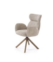 Стул HALMAR K585 темно-бежевый/орех светлый