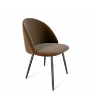 Стул Sheffilton SHT-ST35/S129 артикул СТ-525 кофейный ликер /черный муар