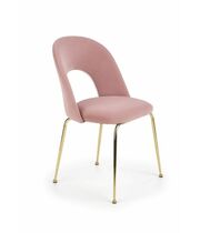 Стул HALMAR K385 светло-розовый/золотой