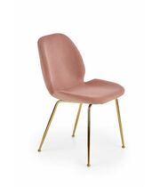 Стул HALMAR K381 светло-розовый/золотой