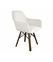 Стул Sheffilton SHT-ST38/S70  зефирный/тёмный орех/чёрный муар