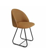 Стул Sheffilton SHT-ST35/S38 горчичный/черный муар