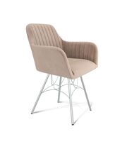 Стул Sheffilton SHT-ST38-1/S100 латте/хром лак