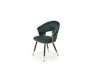 Стул HALMAR K551 зеленый/черный/золотой..