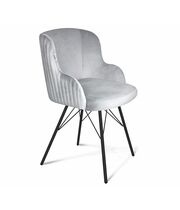 Стул Sheffilton SHT-ST39-1/S37 артикул СТ-660 серое облако/черный муар