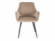 Стул SIGNAL FIG Velvet Bluvel 28 бежевый/черн..