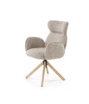 Стул HALMAR K585 темно-бежевый/дуб натуральный