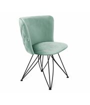 Стул Sheffilton SHT-ST36-3/S113 артикул СТ-446 нежная мята/черный муар